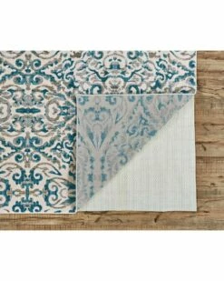 Hot Sale 👍 Verlaine Arsene Scroll Print Textured Rug Home Area Rugs & Runners 🎉 -Verlaine Shop 3041240221 RLLZ 3