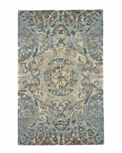 Best Pirce 💯 Verlaine Amreli Distressed Textured Wool Rug Home Area Rugs & Runners 🔥