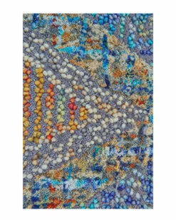 Discount 🥰 Verlaine Varvara Ecclectic Vintage Tufted, Wool, Blue/Orange, 3ft-6in X 5ft-6in Home Area Rugs & Runners 💯 -Verlaine Shop 3041271484 RLLZ 2