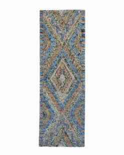 Discount 🥰 Verlaine Varvara Ecclectic Vintage Tufted, Wool, Blue/Orange, 3ft-6in X 5ft-6in Home Area Rugs & Runners 💯 -Verlaine Shop 3041271484 RLLZ 3