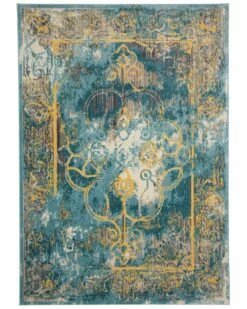 Budget 🛒 Verlaine Arsene Distressed Medallion Rug Home Area Rugs & Runners ❤️