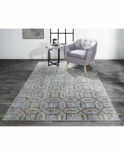 Cheap 🌟 Verlaine Carini Modern Metallic Geometric Rug Home Area Rugs & Runners 😉 -Verlaine Shop 3041278340 RLLZ 2