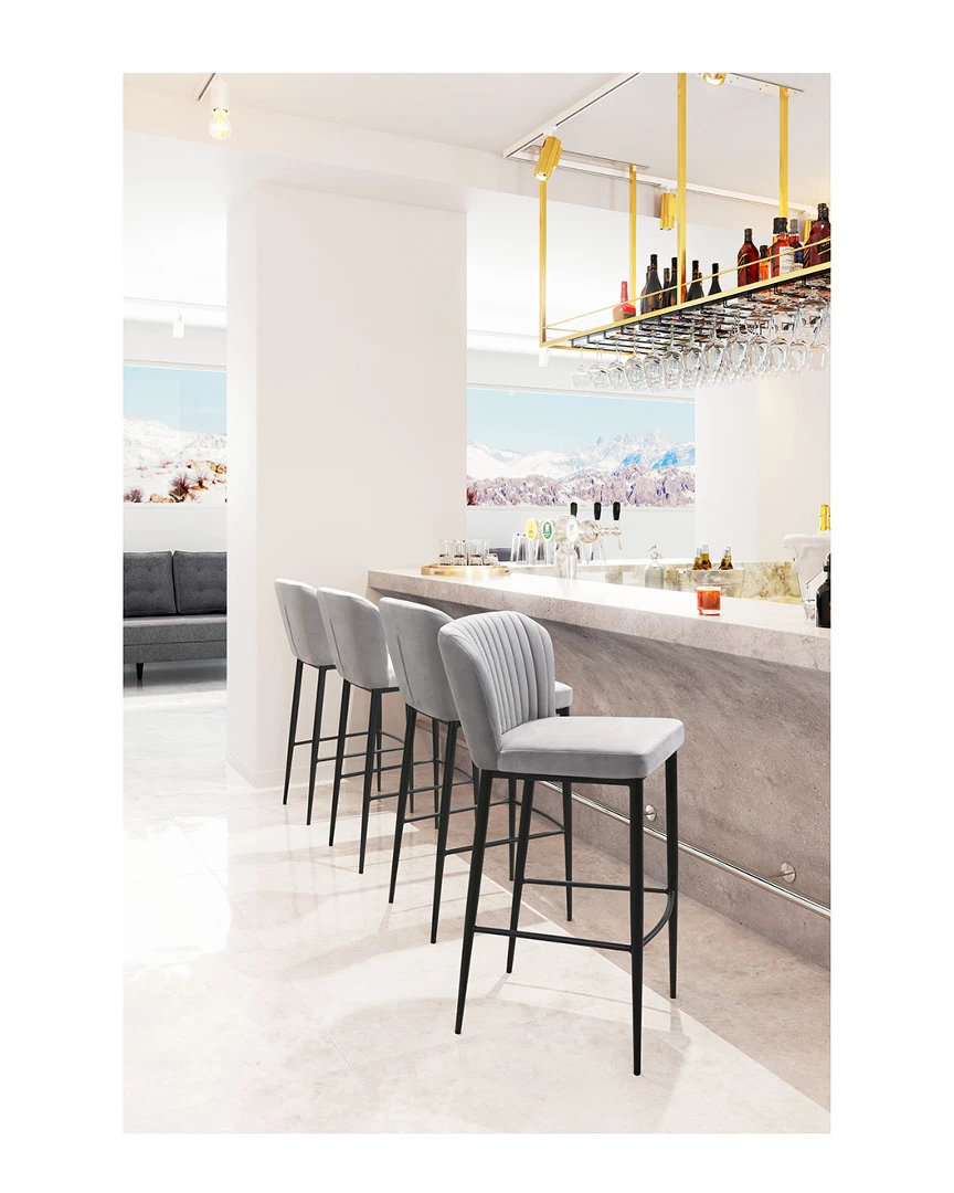 Promo π Verlaine Zuo Set Of 2 Tolivere Bar Chair Home Dining Chairs & Stools βοΈ 4 Promo π Verlaine Zuo Set Of 2 Tolivere Bar Chair Home Dining Chairs & Stools βοΈ - Image 2