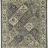 Promo 😀 Verlaine Botticino Diamond Floral Persian Wool, Navy/Gray/Beige, 3ft-6in X 5ft-6in Home Area Rugs & Runners 😉 -Verlaine Shop 3050173339 RLLZ 1