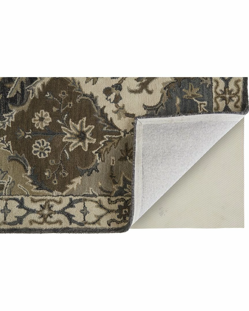 Promo ๐ Verlaine Botticino Diamond Floral Persian Wool, Navy/Gray/Beige, 3ft-6in X 5ft-6in Home Area Rugs & Runners ๐ 5 Promo ๐ Verlaine Botticino Diamond Floral Persian Wool, Navy/Gray/Beige, 3ft-6in X 5ft-6in Home Area Rugs & Runners ๐ - Image 3