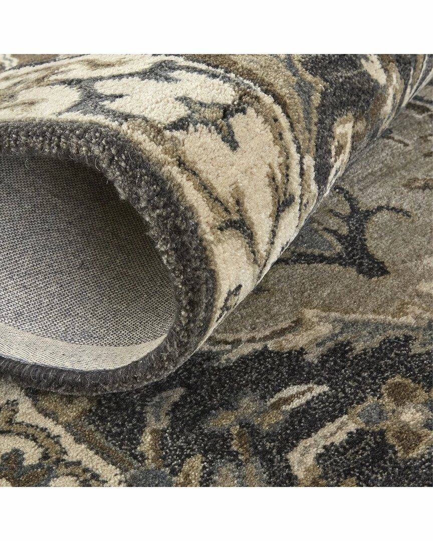 Promo ๐ Verlaine Botticino Diamond Floral Persian Wool, Navy/Gray/Beige, 3ft-6in X 5ft-6in Home Area Rugs & Runners ๐ 6 Promo ๐ Verlaine Botticino Diamond Floral Persian Wool, Navy/Gray/Beige, 3ft-6in X 5ft-6in Home Area Rugs & Runners ๐ - Image 4