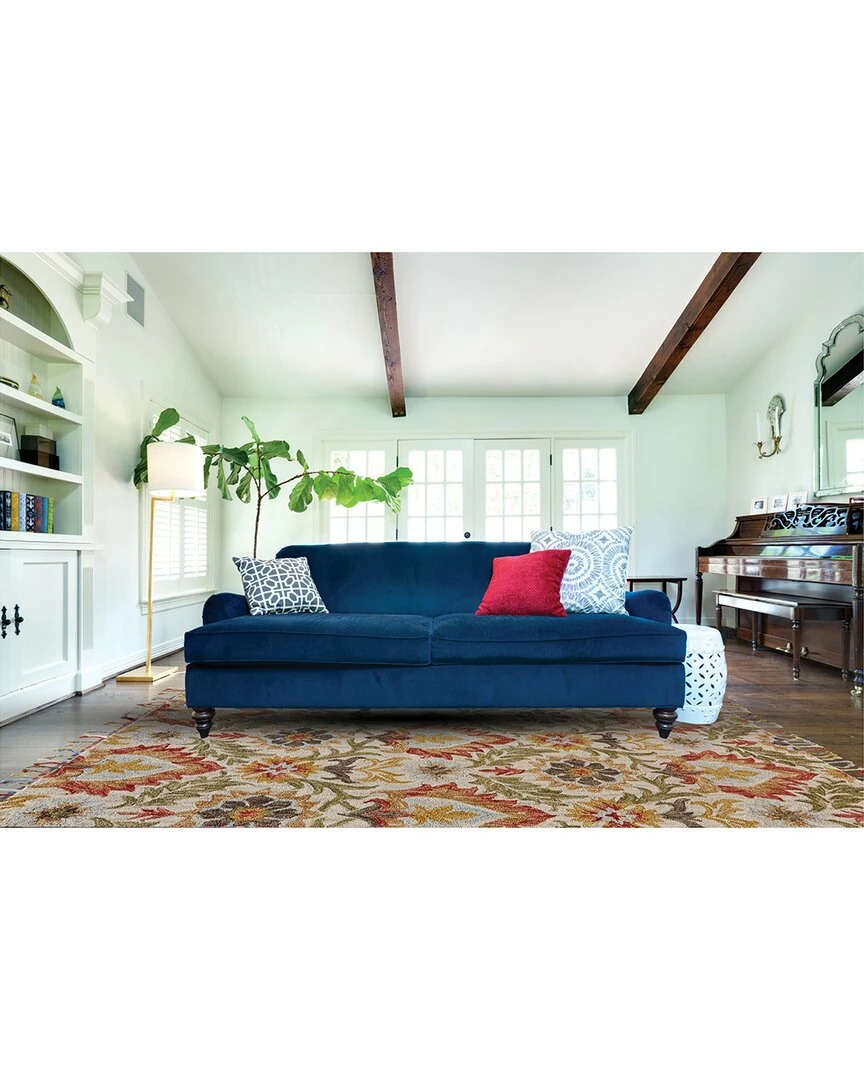 Best Pirce ๐ Verlaine Calendra Tufted Suzani Wool, Golden Olive/Vermilion, 3ft-6in X 5ft-6in Home Area Rugs & Runners ๐ฏ 4 Best Pirce ๐ Verlaine Calendra Tufted Suzani Wool, Golden Olive/Vermilion, 3ft-6in X 5ft-6in Home Area Rugs & Runners ๐ฏ - Image 2