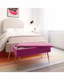 Coupon ✔️ Verlaine Plum Storage Bench Home Accent Chairs ⭐ -Verlaine Shop 3050550557 RLLZ 5