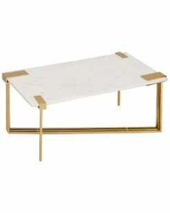 Wholesale 🌟 Verlaine White Marble Cocktail Table Home Coffee Tables 🌟